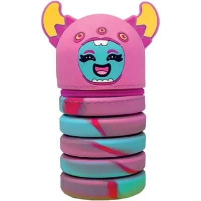 Mitama Гумен несесер mitama extendable, разтягащ се, розово чудовище