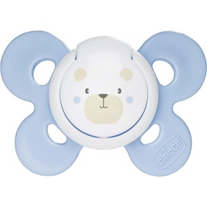 Chicco Силиконова залъгалка Chicco - Physio Comfort Night, 0-6 месеца, светлосиня (N0326) - baby
