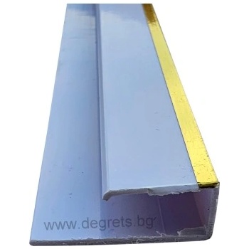 Image 1 of Pvc профил стартов бял-злато 3 метра