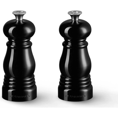 Le Creuset Комплект мелнички за черен пипер и сол 11 см, комплект от 2 бр. , BLACK ONYX, пластмаса, Le Creuset (LECR96002500140000)