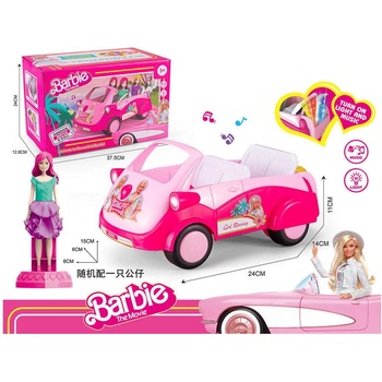 Кола Барби на батерии със сглобяема кукла