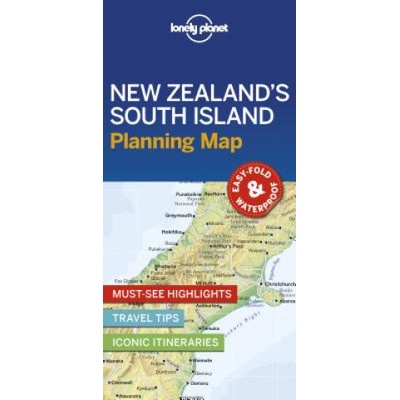 Lonely Planet New Zealands South Island Planning Map