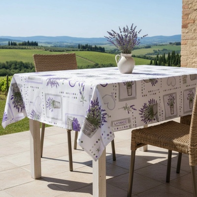 Mondo Italia bavlna ubrus Levandule vintage 90x90cm