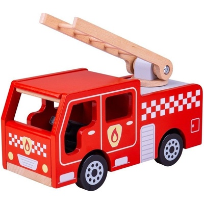 Bigjigs Drevené hasičské auto
