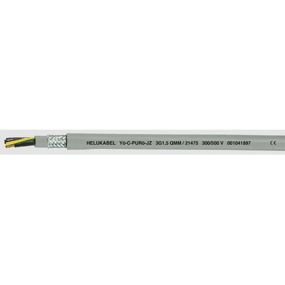 Helu Yö-C-PURö-JZ 21427-1000 riadiaci kábel 4 G 0.75 mm² 1000m sivá