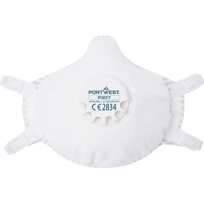 Portwest respirátor P307 FFP3 s ventilem POR-P307WHR Bílá