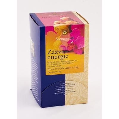 Sonnentor Zázvor energie Bio 20 x 1,5 g