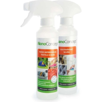 Nano impregnace pro textil a kůži 250 ml + 250 ml