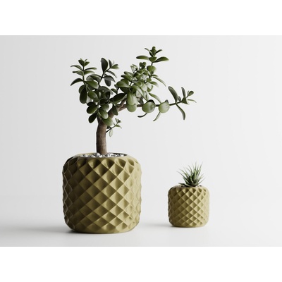 Кашпа Diamond бронз