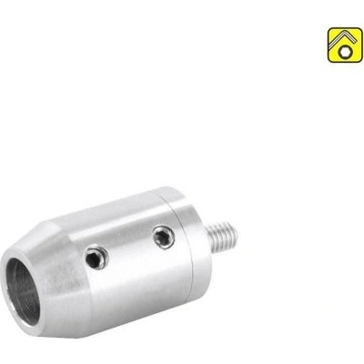 Feldmann Nerezový držiak prútovej výplne zábradlia - prútov pr.12 mm 50480-240 koncový, na hranol, brus