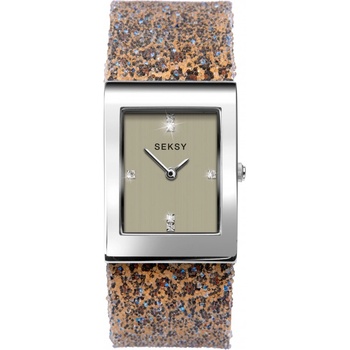 Sekonda Дамски часовник Seksy Rocks Leopard Print Swarovski Crystals - S-2851.37 (S-2851.37)
