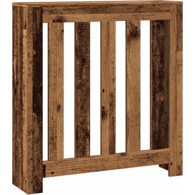 Kryt na radiátor MDF deska 20 x 82 cm hnědý