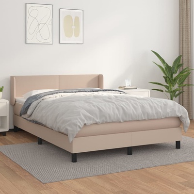 vidaXL 11461.3130660 Boxspring postel s matrací cappuccino umělá kůže