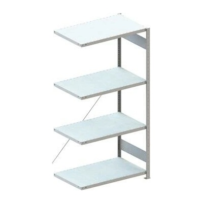 META zásuvný přídavný regál 2000 x 1000 x 600 mm 4 police 100 kg