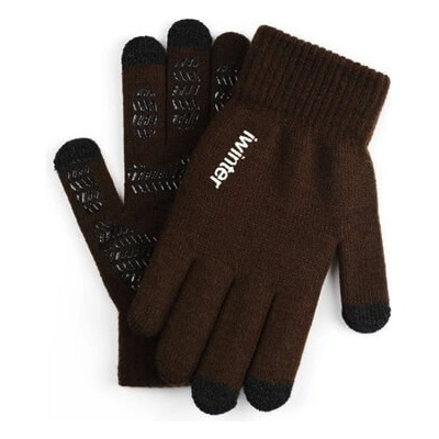 Зимни ръкавици за тъч екрани S/M размер - iWinter Gloves Touch Unisex Size S/M (тъмнокафяв)