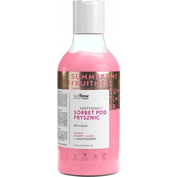 so!flow Energizing Shower Sorbet hydratačný telový sorbet do sprchy Guava, Lychee 400 ml