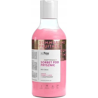 so!flow Energizing Shower Sorbet hydratačný telový sorbet do sprchy Guava, Lychee 400 ml