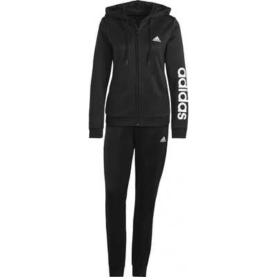 adidas Анцуг Adidas Women's Fleece Tracksuit - Black/White