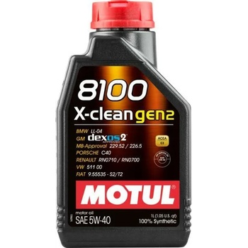 Image 1 of Motul 8100 X-Clean GEN2 5W-40 1 l
