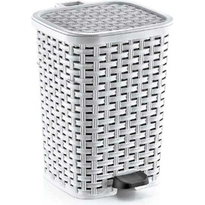 Dunya RATTAN 12 L s pedálem a vědrem s rukojetí - 37-01053-bi