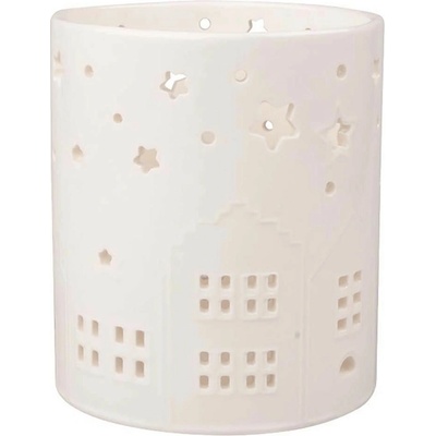 Anděl Přerov Svícen město porcelánový 10 x 11 x 10 cm