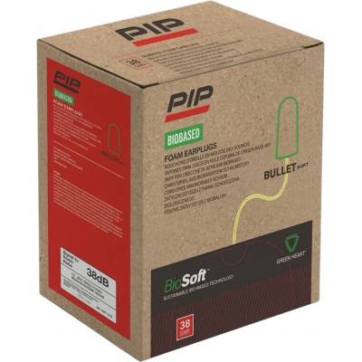 PIP Mega Bullet BioSoft Biologicky rozložitelné špunty do uší38 dB SNR 200 párů