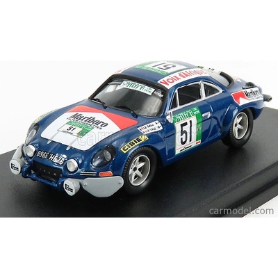 Trofeu Renault Alpine A110 Rally Bandama 1977 M.le Gall Y. Le Gall modrá Met 1:43