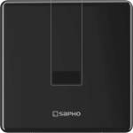 Sapho - Писоар със сензорен сплисквач, 6V, 4xAA, черен PS006B (PS006B)
