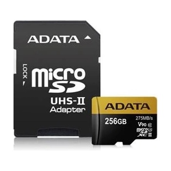 ADATA microSDHC 256GB UHS-II U3 AUSDX256GUII3CL10-CA1