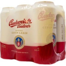 Budvar Pivo 12% 6 x 0,5 l (plech)