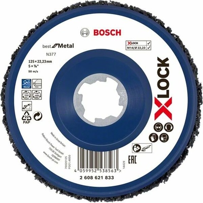 BOSCH X-LOCK Čisticí kotouč N377 Best for Metal, Ø125mm 2608621833