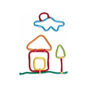 Clics Toys Комплект за построяване с магнит Spaghetteez, 70 части
