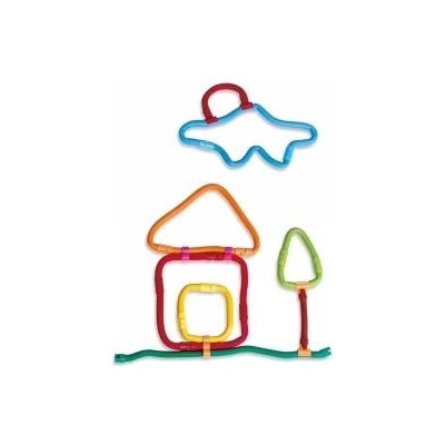 Clics Toys Комплект за построяване с магнит Spaghetteez, 70 части