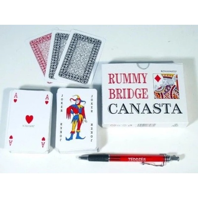 Canasta karty 108ks v papierovej krabičke 12x9x2cm