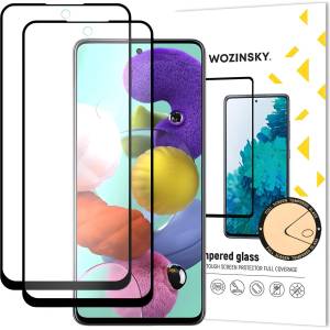 Wozinsky 2x Wozinsky защитно закалено стъкло за Samsung Galaxy A51 - Черен KP10227