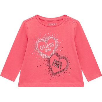 Guess Блуза с дълъг ръкав Guess - Със сърца, розова, 24 м (A4BI02-J1314-G5B0-24M)