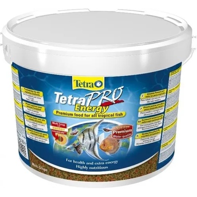 Tetra TetraPRO Energy Multi-Crisps - Премиум храна с отлична хранителна стойност за всички тропически риби, 10 литра