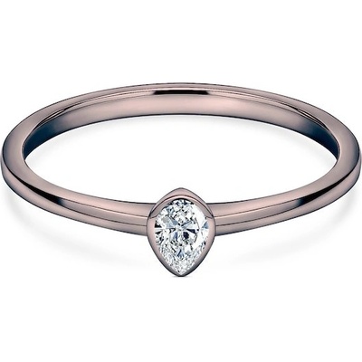 Savicki Zásnubný prsteň Pure čierne zlato diamant PURE P PE 15 D CZ