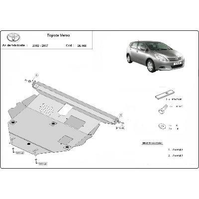 Scut Motor - Румъния Метална кора под двигател toyota corolla verso от 2004 до 2009 (73514)