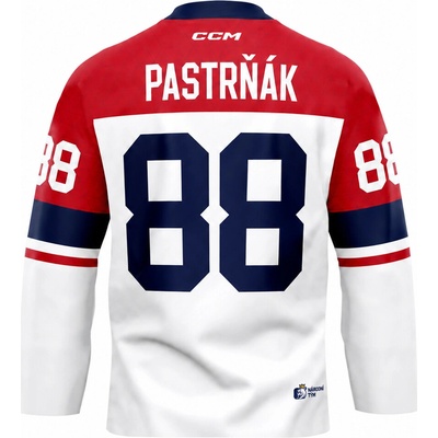 CCM Fandres replica Dres české hokejové reprezentace David Pastrňák #88 2026 bílý