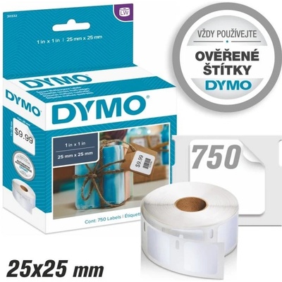 Štítky Dymo LW Standard - nepermanentní, 25x25 (92912) 750ks