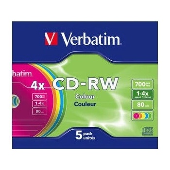 Verbatim CD-RW 700MB 4x, 5ks