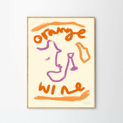 Moikka Plagát Orange Wine by Ruby Hughes 50x70
