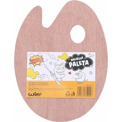 Drevená maliarská paleta 18x24cm