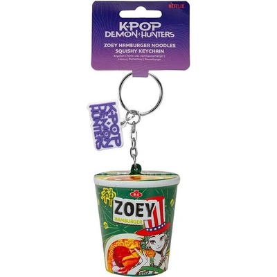 Přívěsek na klíče KPop Demon Hunters Zoey Hamburger Noodles
