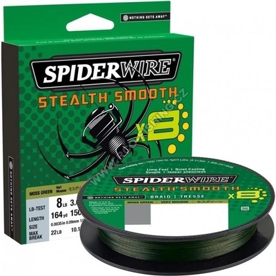 Spiderwire šnúra Stealth Smooth8 Zelená 150m 0,39mm 46,3kg