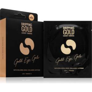 Dripping Gold Luxury Tanning Eye Gels стягащи възглавнички с гел за подочната зона с хидратиращ ефект 5 бр