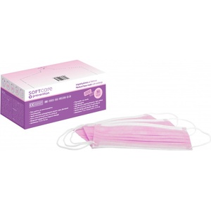 SoftCare Еднократни маски за лице 50 бр за еднократна употреба (121011_Pink)