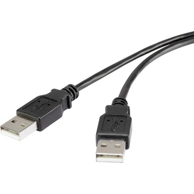 Renkforce RF-4463046 USB 2.0 USB-A zástrčka USB-A zástrčka 3m černý