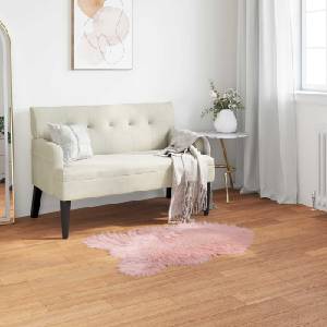 vidaXL Изкуствена овча килим TAFALLA Розово 80 x 120 cm Полиестер (42021564)